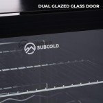 Subcold Super65 LED - Table-Top Fridge | 65L Beer, Wine & Drinks Fridge | LED Light + Lock & Key | Energy Efficient (Black)