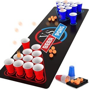 Beer Pong Set with Table, Cups, and Balls