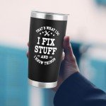 Shoppawhile Birthday Gifts for Men Funny and Unusual Gift Ideas for Men Presents for Men Christmas Fathers Day Dad Birthday Gifts Stainless Steel Travel Tumbler 20oz Mechanic Mens Gifts