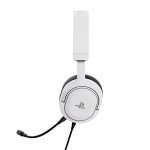 Trust Gaming GXT 498W Forta [Officially Licensed for PlayStation 5] Sustainable Gaming Headset for PS5 / PS4, 1.2m Cable, 50mm Drivers, Detachable Microphone, Wired Over-Ear Headphones - White