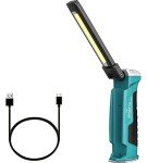 klarus WL1 Inspection Lamp Rechargeable, Multiple Uses Work Light, 550 Lumens Inspection Light with Magnetic Base & Hook, 180°Rotate Foldable Inspection Torch for Car Repair Indoor Outdoor Uses