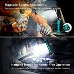klarus WL1 Inspection Lamp Rechargeable, Multiple Uses Work Light, 550 Lumens Inspection Light with Magnetic Base & Hook, 180°Rotate Foldable Inspection Torch for Car Repair Indoor Outdoor Uses