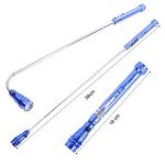 S&R Mini Flexible Magnetic Flashlight with 3 LEDs, 175-582mm Extendable – Magnetic Pick-Up Head Tool for DIY, Car Repair, Camping
