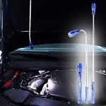 S&R Mini Flexible Magnetic Flashlight with 3 LEDs, 175-582mm Extendable – Magnetic Pick-Up Head Tool for DIY, Car Repair, Camping