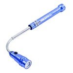 S&R Mini Flexible Magnetic Flashlight with 3 LEDs, 175-582mm Extendable – Magnetic Pick-Up Head Tool for DIY, Car Repair, Camping