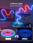 Lepro N1 AI Smart Neon Light Strip 6M, Voice & App Control, AI Generated Lighting LLM, Dotless LED Strip Work with Alexa & Google Home, Music Sync Gaming Lights, IP65 Waterproof, DIY Multiple Colors