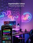 Lepro N1 AI Smart Neon Light Strip 6M, Voice & App Control, AI Generated Lighting LLM, Dotless LED Strip Work with Alexa & Google Home, Music Sync Gaming Lights, IP65 Waterproof, DIY Multiple Colors