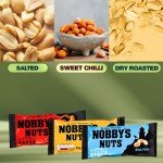 Pub Snacks Box: 4 Pk Smith's Scampi & Bacon Fries (2 each), 3 Pk Nobby's Nuts with Classic Salted, Dry Roasted & Sweet Chilli Peanuts, and Fruit Adventure Mint Sold By VR Angel
