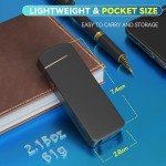 Coquimbo Gifts for Men Dad Him Electric Lighter, USB Rechargeable Arc Lighter Windproof Flameless Plasma Lighter with Battery Display, Birthday Gifts for Men, Boyfriend, Husband