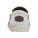 HEYDUDE - Men's Mikka Braided - Casual Slip-On Shoes - Moccasin Style, Off White, 11 UK