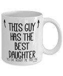 Dads Mug - Gifts for Dad - This Guy has The Daughter - Fathers Day Mug from Daughter, Birthday Gifts for dad, Christmas Presents - Coffee Mugs - wm7415