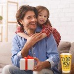 Christmas Cup Gifts for Dad from Daughter Son 16OZ Beer Glasses, Dad Christmas Gifts for Husband Men on Christmas Birthday Fathers Day Anniversary-to Dad from The Reasons You Drink