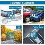 Dash Cam Front and Rear with Card FHD 1080P 3”IPS Screen Dual Camera Dash Cams DVR Car Driving Recorder 170°Wide Angle HDR Dashboard Camera Night Vision Parking Mode Motion Detection Loop Recording