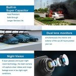 Dash Cam Front and Rear with Card FHD 1080P 3”IPS Screen Dual Camera Dash Cams DVR Car Driving Recorder 170°Wide Angle HDR Dashboard Camera Night Vision Parking Mode Motion Detection Loop Recording