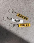 Custom Licence Plate Keychain, Personalised Number Plate Keychain, Mini Number Plate Key Ring, Name Plate Keychain, Custom Car Plate Keyring, New Car, Just passed