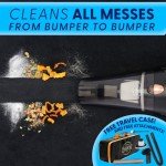 ThisWorx Car Vacuum Cleaner - Portable, Lightweight, Powerful, Handheld Vacuums w/Strong Suction, 3 Attachment Accessories, Carry Case - 12V, 4.8m Cord - Car Cleaning Kit