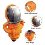 YEJAHY Gear Knob Hoodie, Gear Knob Cover, Gear Shift Hoodie Cover, Funny Hoodies Gear Lever Decoration, for Car, Decorative (Orange)
