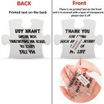 Merclix Dad Puzzle Shaped Acrylic Plaque Gifts for Dad Who Has Everything Dad Gifts from Daughter Dad Presents for Christmas Daddy Gifts from Son Fathers Day Dad Birthday Gifts Ideas