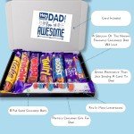 Best Dad Chocolate Gift Hamper - Chocolate Lover Gift Box Hamper - 8 Chocolate Bars - Dad Gift - Dad Thank You Gift - Gifts For Dad - Ultimate Chocolate Gift Box - Dad Birthday Gifts