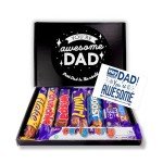 Best Dad Chocolate Gift Hamper - Chocolate Lover Gift Box Hamper - 8 Chocolate Bars - Dad Gift - Dad Thank You Gift - Gifts For Dad - Ultimate Chocolate Gift Box - Dad Birthday Gifts