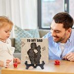 to My Dad Gifts Engraved Plaque - Thanks Dad Gifts from Daughter Son, New Dad Birthday Gifts, Christmas Gifts for Daddy, Stepdad, Father in Law Personalized Father Plaque Idea Present