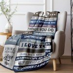 Gifts for Dad, Dad Gifts, Christmas Birthday Gifts for Dad- Soft Flannel Blanket 50”X 60”- Dad Birthday Gifts, Best Dad Gifts from Daughter Son, Daddy Gifts, Father Gifts, Present for Dad/Daddy/Father