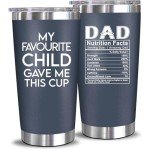 NEWELEVEN Christmas Gifts from Daughter, Son, Kids, Wife - Birthday Gifts for New Dad, Husband, Men - Best Present Idea for Father, Husband, Bonus Dad from Daughter, Son, Wife - 20 Oz Tumbler