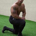 BROKIG Mens Lightweight Tracksuit Bottoms Elastic Sports Trousers Gym Running Joggers(Black,Medium)