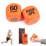 Phoenix Fitness Exercise Dice - Workout Dice Game for Cardio, HIIT and Exercise Classes - Full Body Training Routine for Home & Gym - Orange