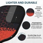 Touyinger Pickleball Paddles, Pickleball Set with Fiberglass Surface PickleBall Racket with 4 Balls Equipment and Portable Bag, Indoor & Outdoor Pickleball Sports for Men Women