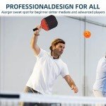 Touyinger Pickleball Paddles, Pickleball Set with Fiberglass Surface PickleBall Racket with 4 Balls Equipment and Portable Bag, Indoor & Outdoor Pickleball Sports for Men Women
