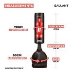Gallant 5.5ft Free Standing Punch Bag-Heavy Duty Pedestal Stand Boxing Bag for Kickboxing Martial Arts MMA Dummy Muay Thai Home Gym Training Equipment for Men and Women