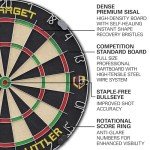 Target Darts Luke Littler Cabinet & Dartboard Set | Player Edition ‘The Nuke’ Dart Board Cupboard Set with 2 Sets of Steel Tip Darts, Score Charts, Competition Standard Throw Line