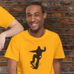 Skater Silhouette Nose Grind Retro T-Shirt, Skateboarding Tee, Urban Streetwear, Graphic Shirt, Skate Park Apparel