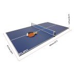 VIAVITO Flipit 6ft Table Tennis Top, Indoor Games Table, Table Tennis Set Inc. Bats, Balls, Net & Posts, for Families Adults and Kids, Reversible Ping Pong Folding Top