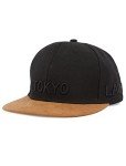 Tokyo Laundry Men's Myshkin Flat Peak Snapback Baseball Cap - Black - One Size