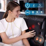 Back Massager Neck Massage Pillow with Heat - Shiatsu Back Massager Present, Gifts for Women/Men/Mom/Dad - Deep Kneading Massage for Neck, Back, Shoulder, Waist, Leg, Feet and Muscle