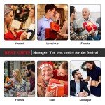 Back Massager Neck Massage Pillow with Heat - Shiatsu Back Massager Present, Gifts for Women/Men/Mom/Dad - Deep Kneading Massage for Neck, Back, Shoulder, Waist, Leg, Feet and Muscle