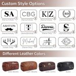 Personalized Toiletry Bag for Men, Custom Engraved Travel Dopp Kit Bag, Customized Name Initials Gift for Groomsmen, Best Man, Father's Day, Wedding, Birthday, Husband, Grandpa