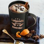 Joymaking Birthday Gifts for Men Coffee Mug 14oz Birthday Gifts for Him Dad, Boyfriend, Husband Funny Gifts for Birthday Coffee Cup with Legends are Born in November, 400ML Black