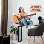 Yiruhe Funny Music Metal Sign - My Neighbors Are Listening to Great Music - Gift for Music Lovers Garage Bar Man Cave(2404)