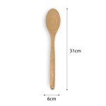 Engraved Wooden Spoon - Funny Rude Bad Secret Santa Gift for Adults - 'Here is A Spoon Because You Can Get F**k All for A Fiver' - Affordable & Fun Baking Gift for Men/Women (Here is A Spoon - Fiver)