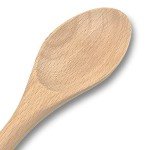 Engraved Wooden Spoon - Funny Rude Bad Secret Santa Gift for Adults - 'Here is A Spoon Because You Can Get F**k All for A Fiver' - Affordable & Fun Baking Gift for Men/Women (Here is A Spoon - Fiver)