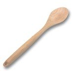 Engraved Wooden Spoon - Funny Rude Bad Secret Santa Gift for Adults - 'Here is A Spoon Because You Can Get F**k All for A Fiver' - Affordable & Fun Baking Gift for Men/Women (Here is A Spoon - Fiver)