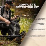 All-Terrain Metal Detector with Headphones & Accessories