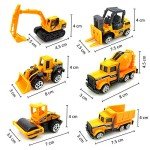 Mini Construction Vehicle Cake Toppers for Kids