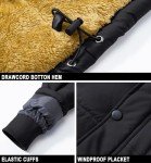 Stylish Black Puffer Jacket with Hood for Men