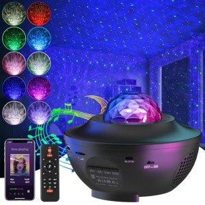 Color-Changing Galaxy Projector with Bluetooth Speaker