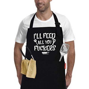 Funny BBQ Apron for Men - Perfect Gift Idea