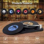 Retro Vinyl Record Coasters Set for Men